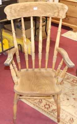 Lot 1343 - An early 20th century elm and beech stickback...