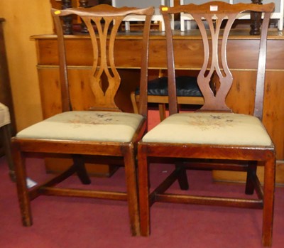 Lot 1130 - A pair of 19th century George III mahogany...
