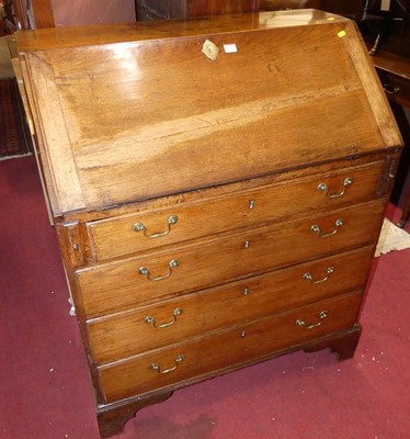 Lot 1372 - A circa 1800 provincial elm and oak slopefront...