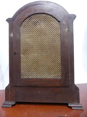 Lot 11 - An early 20th century mahogany cased bracket...