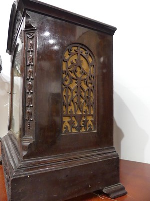 Lot 11 - An early 20th century mahogany cased bracket...