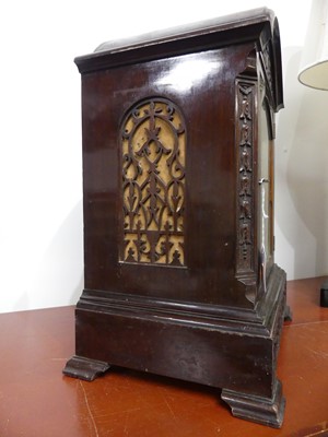 Lot 11 - An early 20th century mahogany cased bracket...