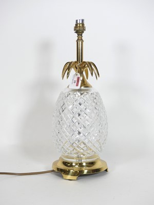 Lot 20 - A Waterford gilt metal mounted crystal table...
