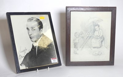 Lot 523 - A black and white photograph of Bing Crosby,...