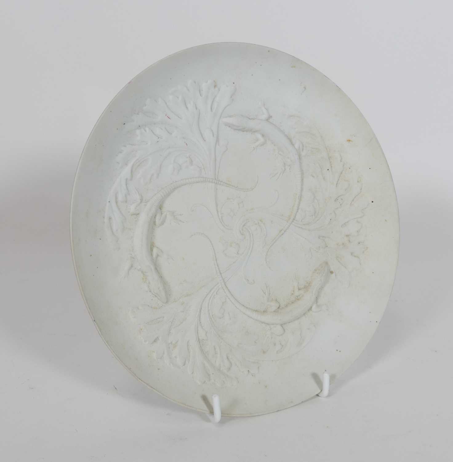 Lot 47 - A Limoges limited edition Parian plate, relief...