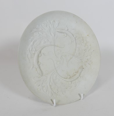 Lot 47 - A Limoges limited edition Parian plate, relief...