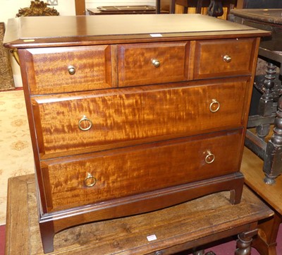 Lot 1388 - A Stag Minstrel low chest of three short over...