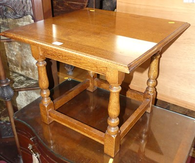 Lot 1390 - A contemporary joined oak low square...