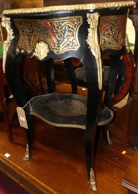 Lot 1405 - An early 20th century French ebonised cut...