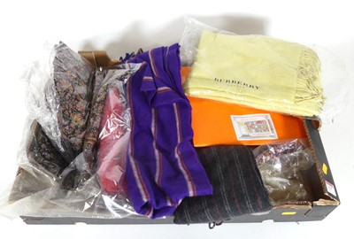Lot 527 - A collection of scarves, to include examples...