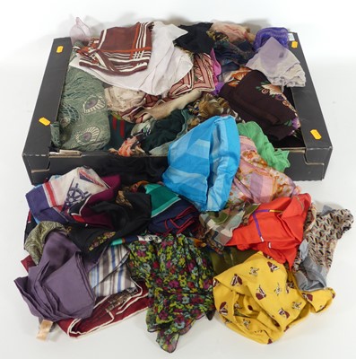 Lot 538 - A collection of vintage scarves, to include...