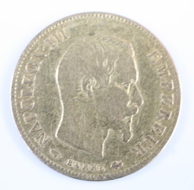 Lot 3102 - France, 1859 gold 10 francs, obv: Napoleon III,...