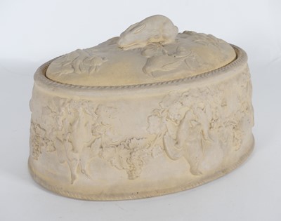 Lot 175 - A Wedgwood caneware game tureen, the cover...