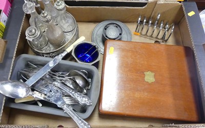 Lot 179 - A collection of silver plated wares to include...