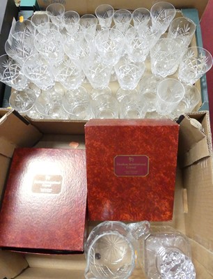 Lot 548 - A collection of glassware, to include a set of...