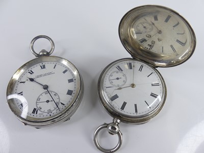 Lot 411 - A late 19th century Waltham gent's silver...