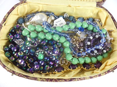 Lot 443 - Assorted costume jewellery, largely being...