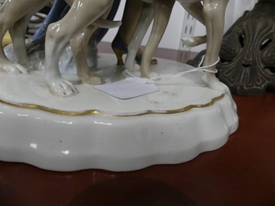 Lot 21 - A Royal Dux porcelain figure, of a lady...