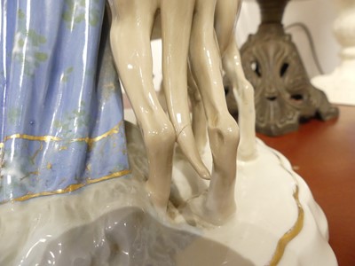 Lot 21 - A Royal Dux porcelain figure, of a lady...