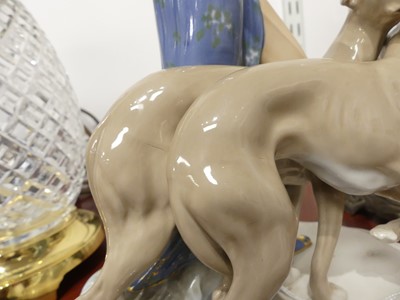 Lot 21 - A Royal Dux porcelain figure, of a lady...