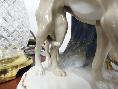 Lot 21 - A Royal Dux porcelain figure, of a lady...