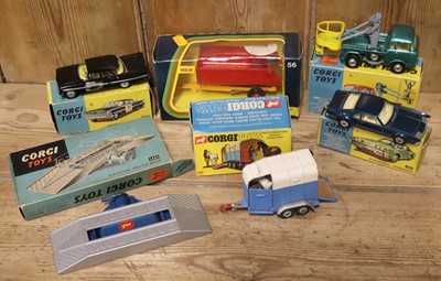 Lot 1503 - A collection of five various boxed Corgi...