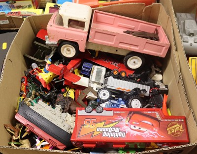 Lot 1516 - Three boxes of toys and novelties, to include...
