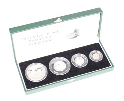 Lot 3398 - Great Britain, 1997 Britannia four coin silver...