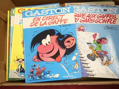Lot 590 - A collection of Gastron & Tintin comic book...