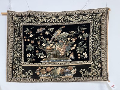Lot 291 - A French tapestry, decorated with a bird...