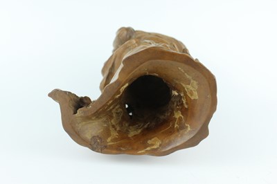 Lot 47 - Two Chinese tree-root brush pots, Qing Dynasty...