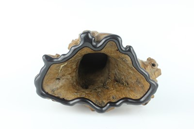 Lot 47 - Two Chinese tree-root brush pots, Qing Dynasty...