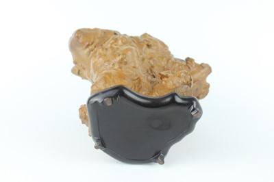 Lot 47 - Two Chinese tree-root brush pots, Qing Dynasty...