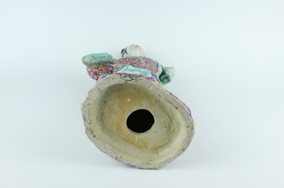 Lot 131 - A Chinese famille rose figure of a lady...