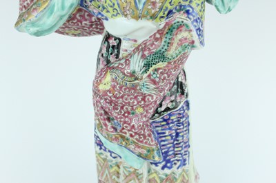 Lot 131 - A Chinese famille rose figure of a lady...