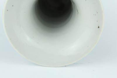 Lot 22 - A pair of Chinese blue and white gu vases,...