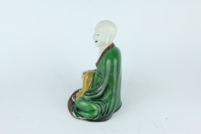 Lot 130 - Two Chinese famille verte figures, Qing...