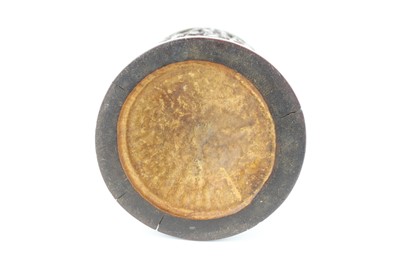 Lot 49 - A Chinese bamboo carved brush pot, 19th...