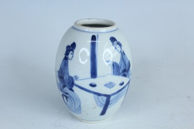 Lot 20 - A pair of Chinese blue and white ‘ladies...