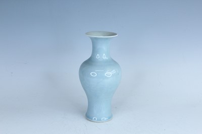 Lot 96 - A Chinese clair-de-lune baluster vase with...