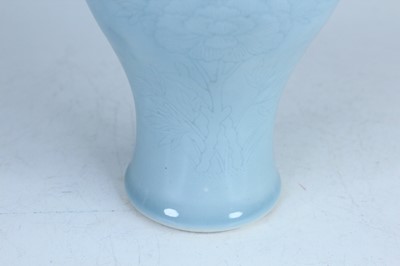 Lot 96 - A Chinese clair-de-lune baluster vase with...