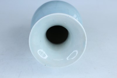 Lot 96 - A Chinese clair-de-lune baluster vase with...