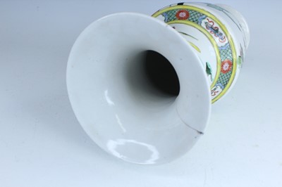 Lot 179 - A Chinese famille verte yenyen vase, Qing...