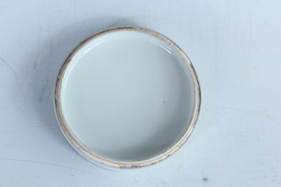 Lot 162 - A small Chinese blue and white ‘figural’ box...