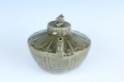 Lot 103 - A Chinese Longquan-type celadon teapot, in...