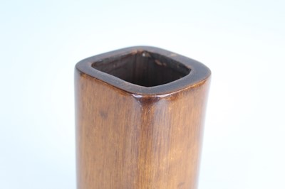 Lot 7 - A Chinese bamboo brush pot, Qing Dynasty Of...