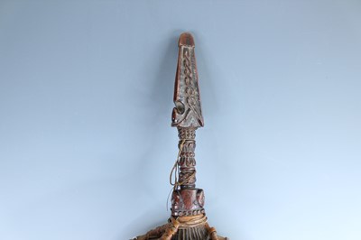 Lot 158 - An antique Tibetan shaman drum, 19th–20th...