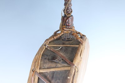 Lot 158 - An antique Tibetan shaman drum, 19th–20th...