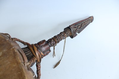 Lot 158 - An antique Tibetan shaman drum, 19th–20th...