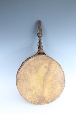 Lot 158 - An antique Tibetan shaman drum, 19th–20th...